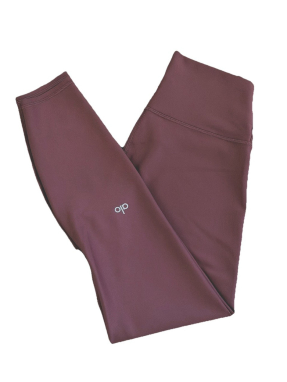 ALO YOGA HIGH WAIST LEGGING 25” PLUM COLOR SIZE SMALL